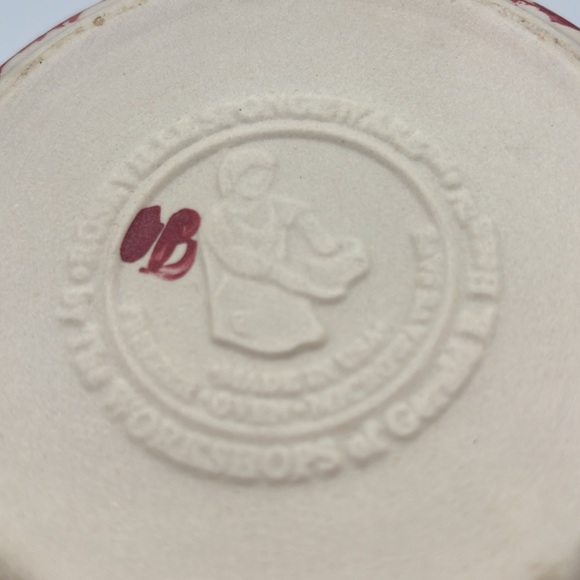 Henn Pottery workshops Roseville Spongeware Snowman crock - Picture 6 of 6